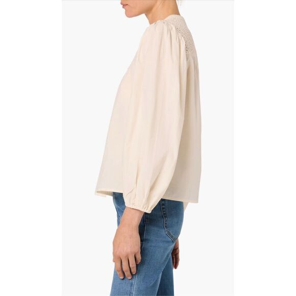 Joes Embroidered Eyelet Long Sleeve Button-up Top-NWT - Picture 3 of 3